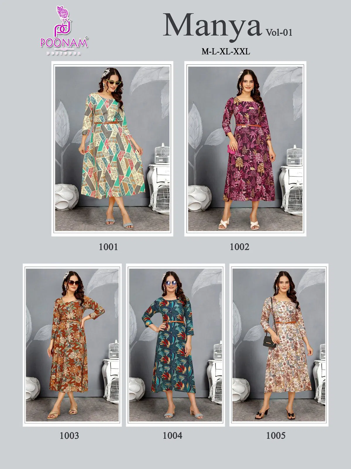 Manya Vol 1 By Poonam Rayon Wholesale Westren Ladies One Piece In India